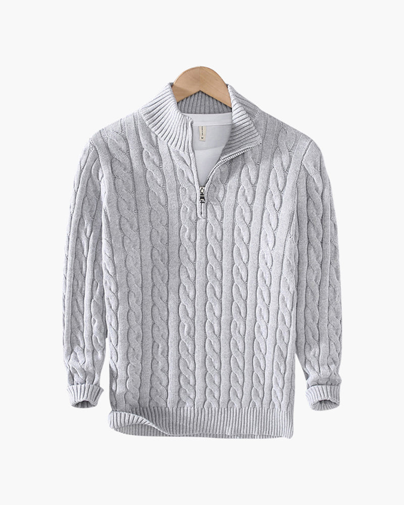 Sartorial™ | Zipped Cable Sweater