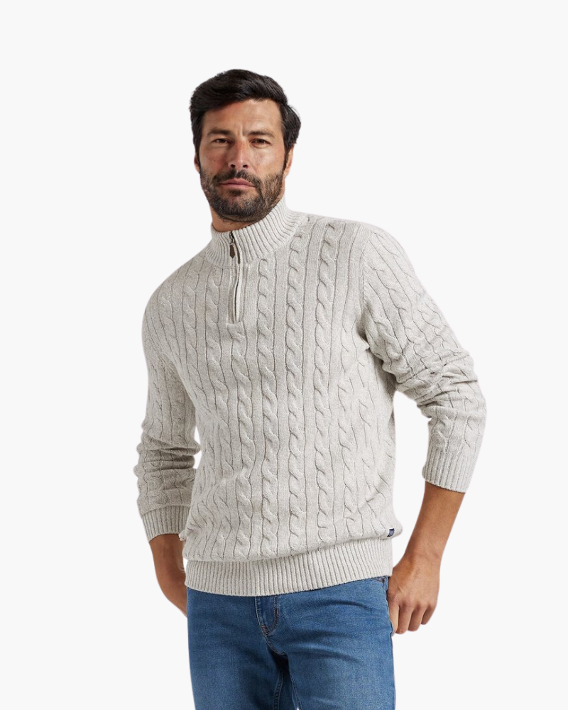 Sartorial™ | Zipped Cable Sweater