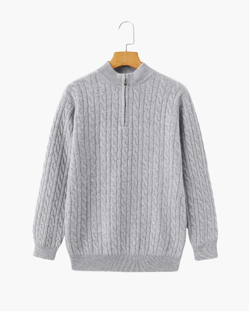 Sartorial™ | 100% Cashmere Woven Half Zip