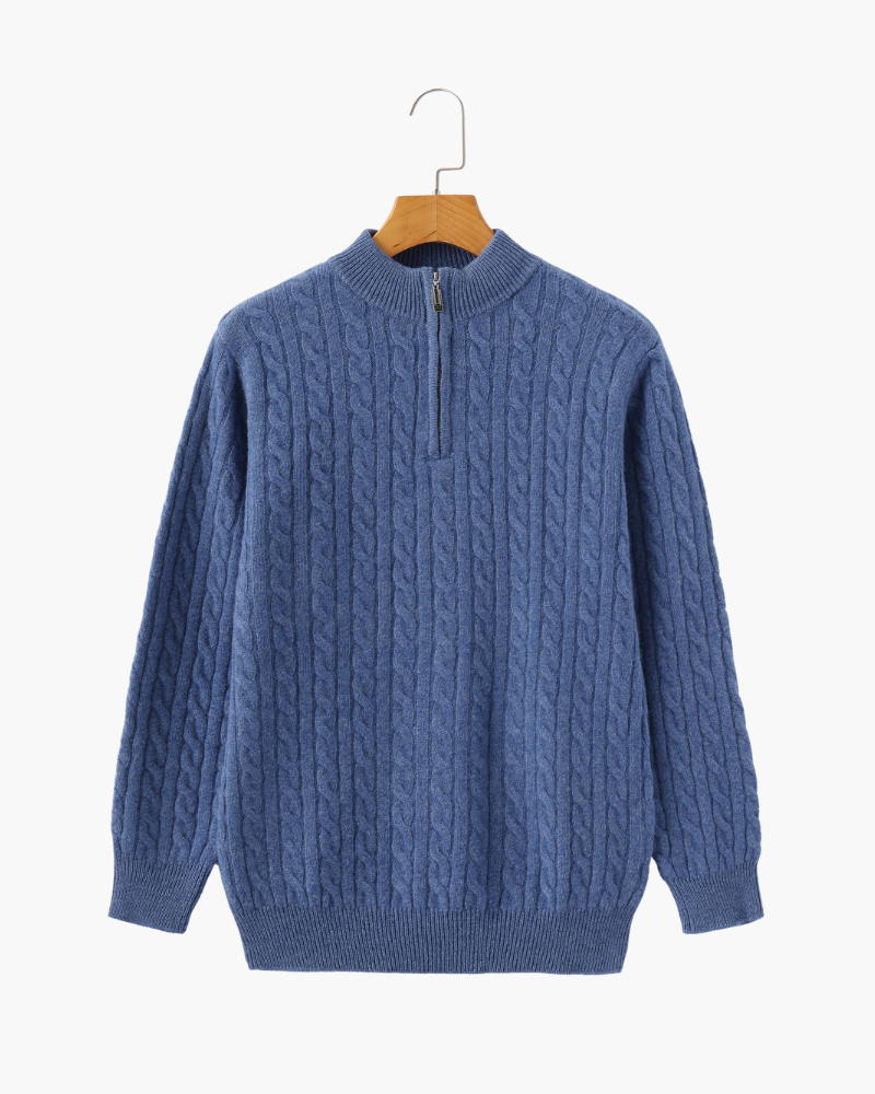 Sartorial™ | 100% Cashmere Woven Half Zip