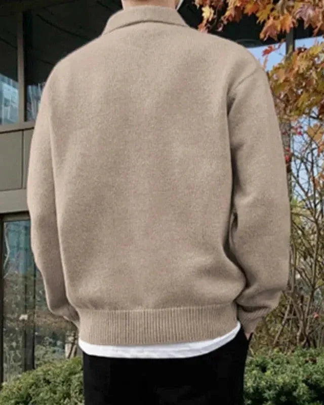 Sartorial™ | Woolen Button Half Zip