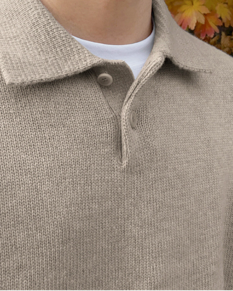 Sartorial™ | Woolen Button Half Zip