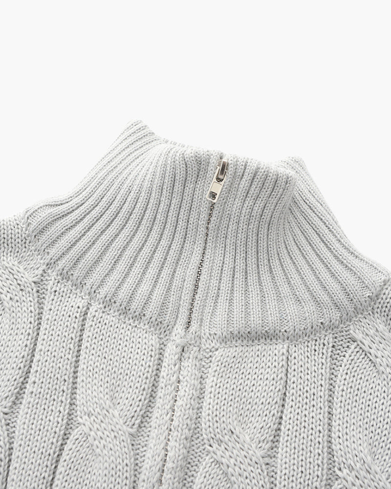 Sartorial™ | Zipped Cable Sweater