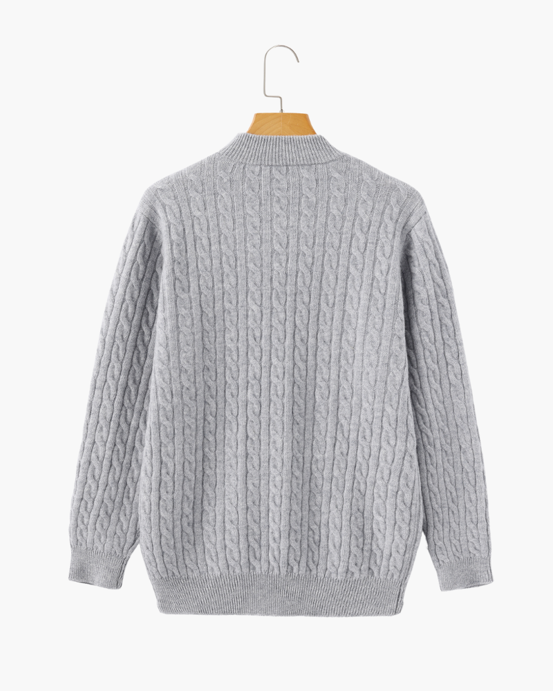 Sartorial™ | 100% Cashmere Woven Half Zip