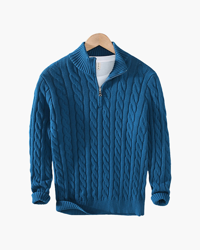 Sartorial™ | Zipped Cable Sweater