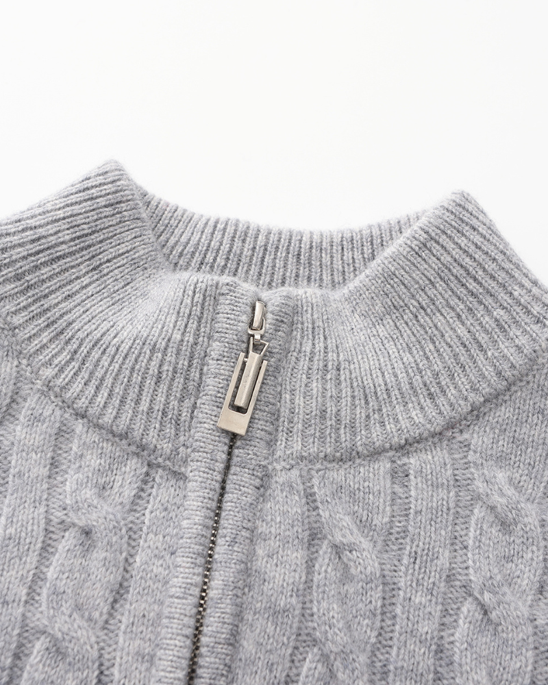 Sartorial™ | 100% Cashmere Woven Half Zip