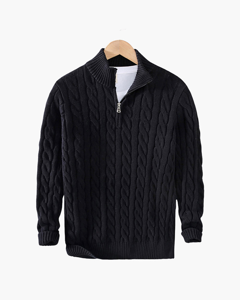 Sartorial™ | Zipped Cable Sweater