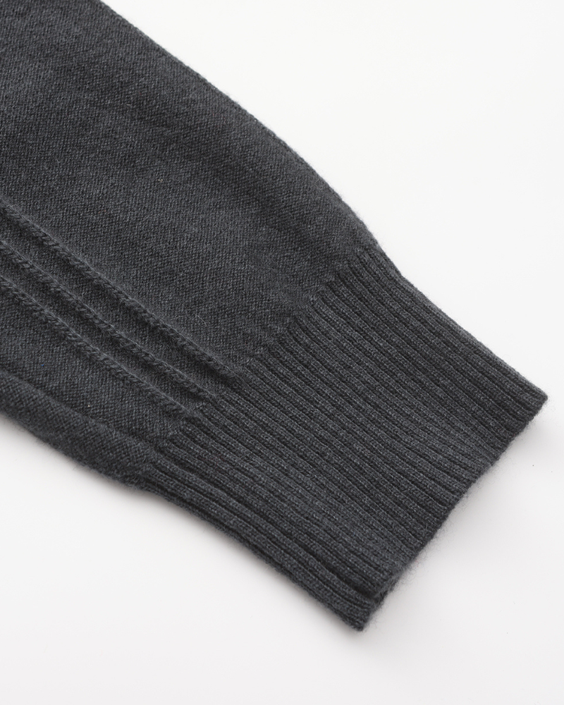 Sartorial™ | 100% Cashmere Ribbed Half Zip