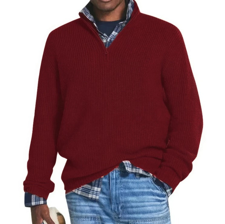 Sartorial™ |  Knitted Zip Sweater