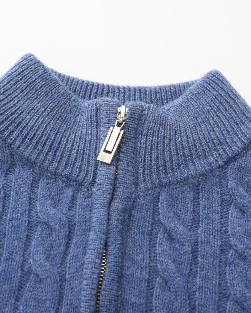 Sartorial™ | 100% Cashmere Woven Half Zip