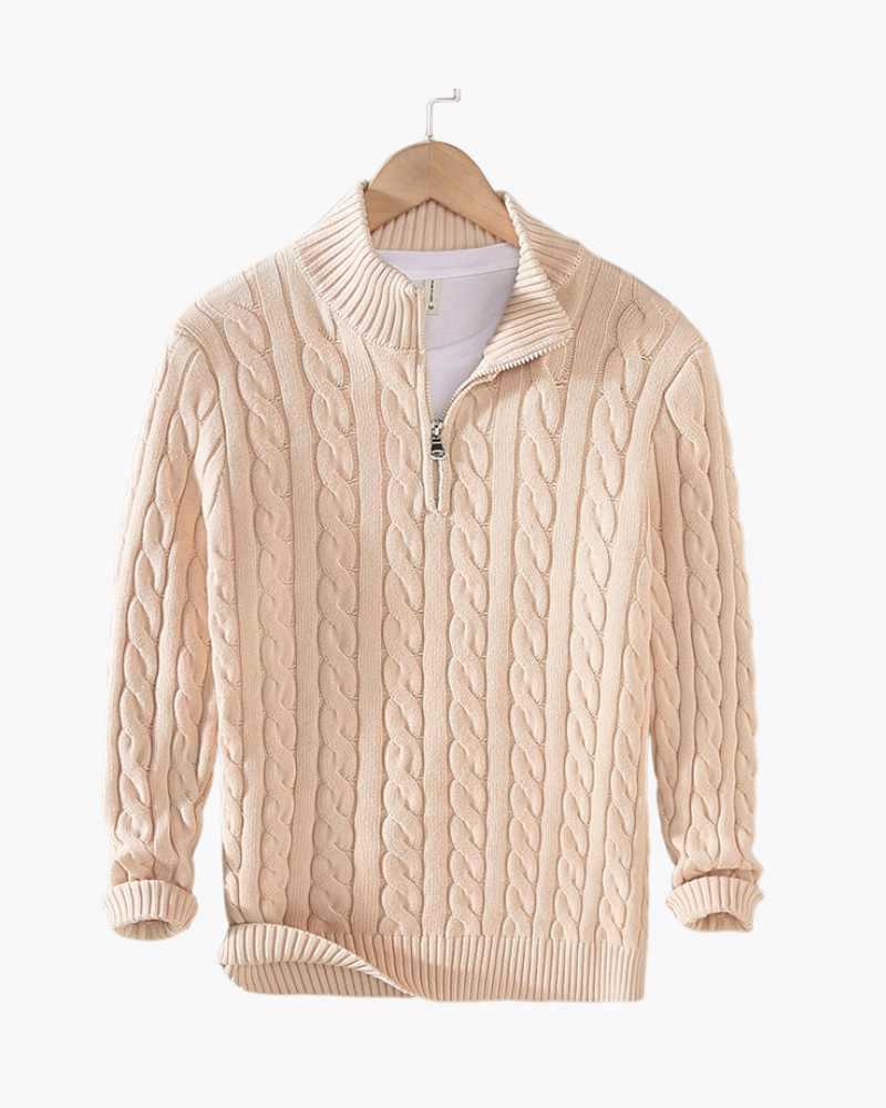 Sartorial™ | Zipped Cable Sweater