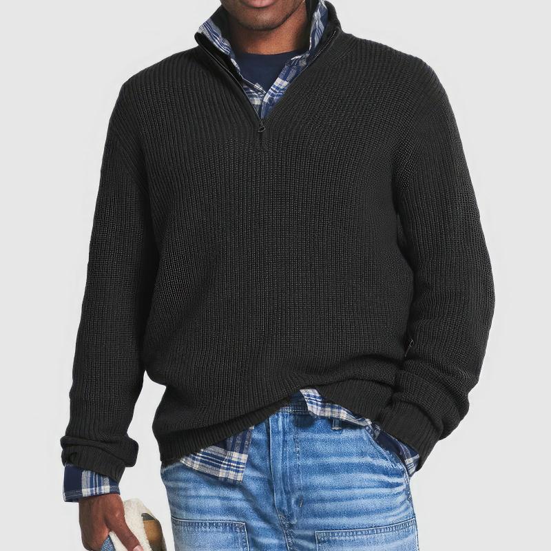 Sartorial™ |  Knitted Zip Sweater