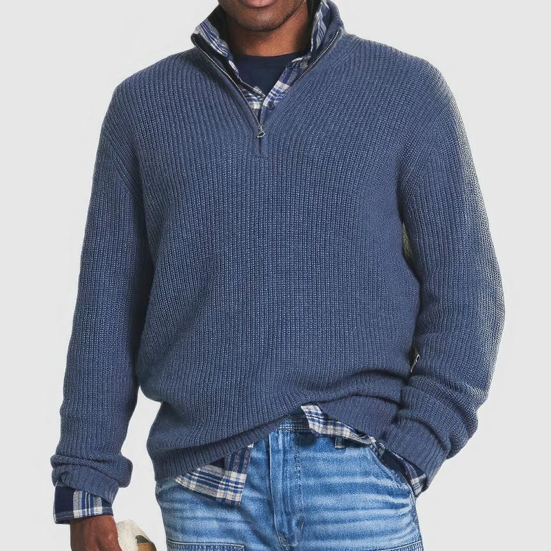 Sartorial™ |  Knitted Zip Sweater